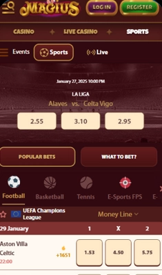 Magius Casino mobilní verze – hrajte 12 000+ her v prohlížeči na Android a iOS